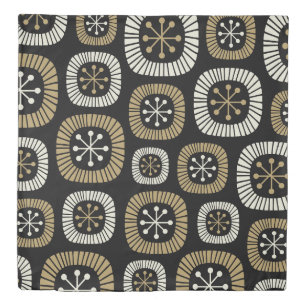 Mid Century Modern Starburst Pattern Duvet Cover