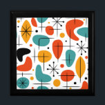Mid Century Modern Starburst Pattern Gift Box<br><div class="desc">Colorful Mid Century Modern Atomic Age Starburst Googie Pattern.</div>