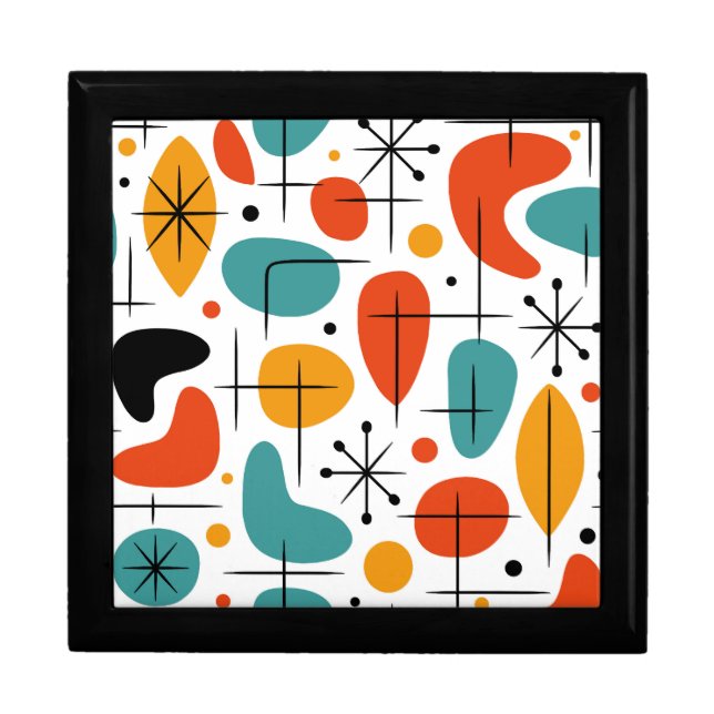 Mid Century Modern Starburst Pattern Gift Box (Front)