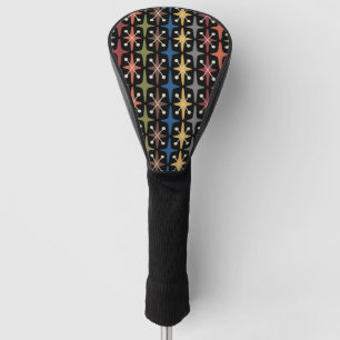 Mid Century Modern Starburst Pattern Golf Head Cover