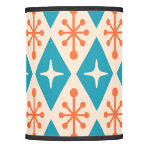 Mid-Century Modern Starburst Pattern Lamp Shade