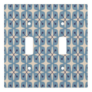 Mid Century Modern Starburst Pattern Light Switch Cover