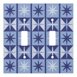 Mid Century Modern Starburst Pattern Light Switch Cover