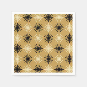 Mid Century Modern Starburst Pattern Napkins