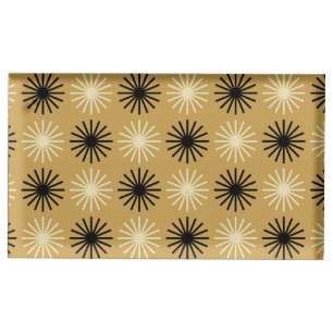 Mid Century Modern Starburst Pattern Place Card Holder