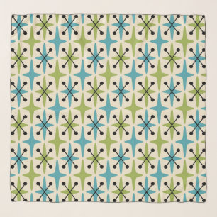 Mid Century Modern Starburst Pattern Scarf