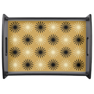 Mid Century Modern Starburst Pattern Serving Tray