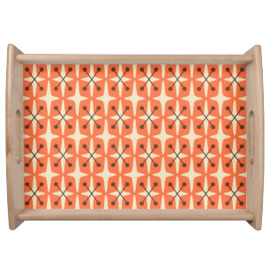 Mid Century Modern Starburst Pattern Serving Tray