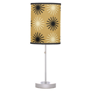 Mid Century Modern Starburst Pattern Table Lamp