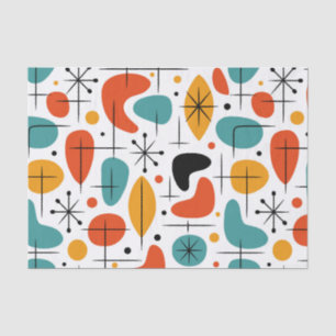 Mid Century Modern Starburst Pattern Tissue Paper
