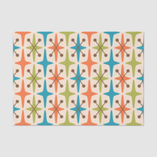 Mid Century Modern Starburst Pattern Tissue Paper