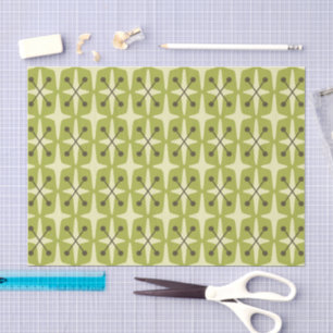 Mid Century Modern Starburst Pattern Tissue Paper