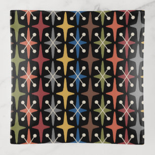 Mid Century Modern Starburst Pattern Trinket Tray