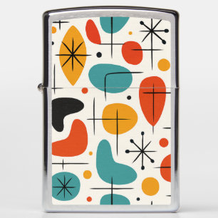Mid Century Modern Starburst Pattern Zippo Lighter