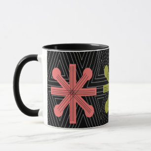 Mid-Century Modern Starburst Quilt Mug