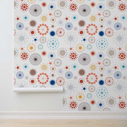 Mid Century Modern Starburst Wallpaper