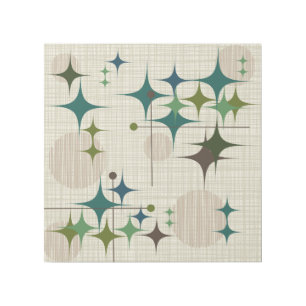 Mid Century Modern Starbursts and Globes Gallery Wrap