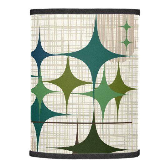 Mid Century Modern Starbursts and Globes Lamp Shade (Right)