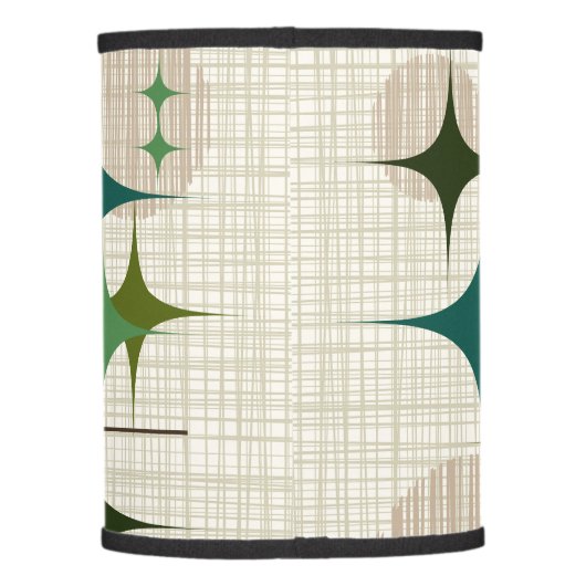 Mid Century Modern Starbursts and Globes Lamp Shade (Back)