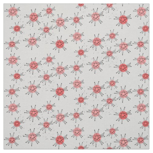 Mid-Century Modern Starbursts Fabric