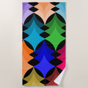 Mid-Century Modern Stars  Beach Towel