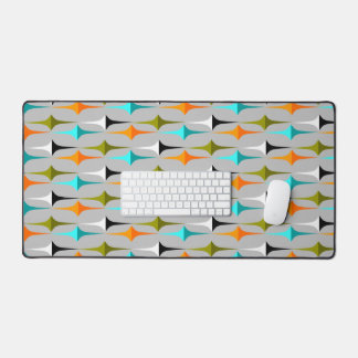 Mid Century Modern Stars Desk Mat