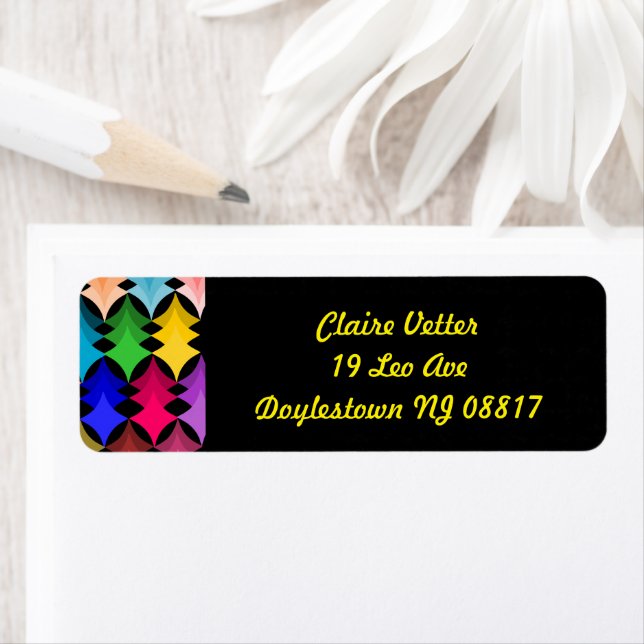 Mid-Century Modern Stars  Label (Insitu)