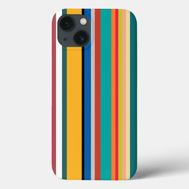 Mid-Century Modern Stripes Case-Mate iPhone Case (Back)