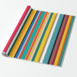 Mid-Century Modern Stripes Wrapping Paper