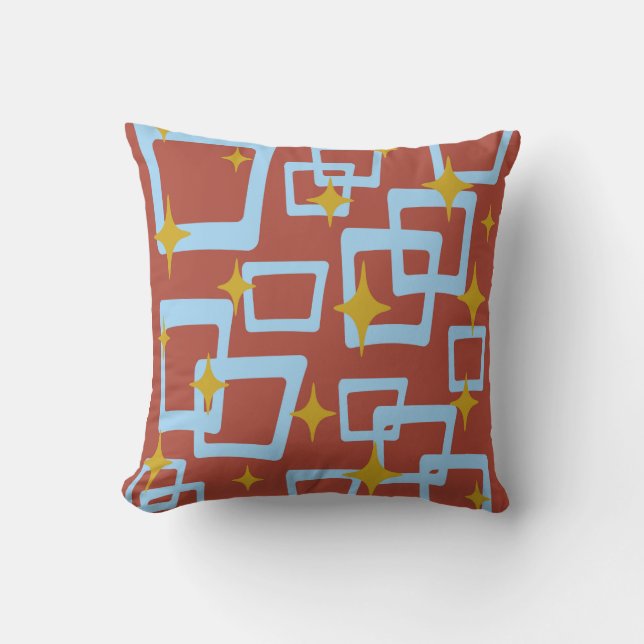 Mid-Century Modern Style 13 Throw Pillow (Front)