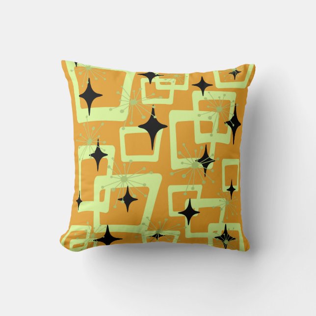 Mid-Century Modern Style 6 Throw Pillow (Front)