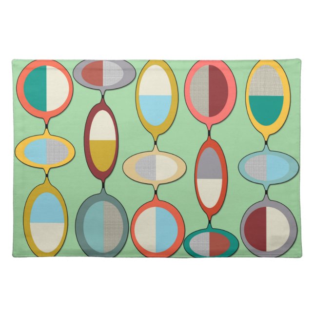 Mid-Century Modern Style 71 Cloth Placemat (Front)