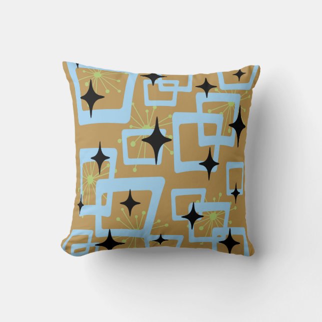 Mid-Century Modern Style 7 Throw Pillow (Front)