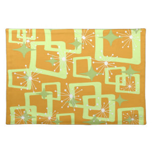 Mid-Century Modern Style 9 Cloth Placemat