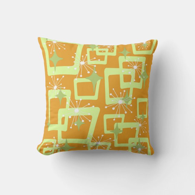 Mid-Century Modern Style 9 Throw Pillow (Front)