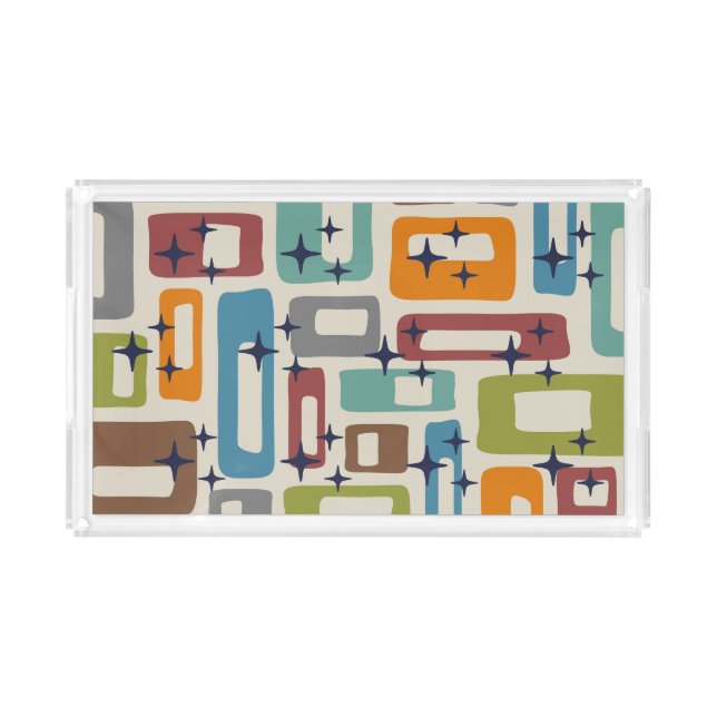 Mid Century Modern Style Acrylic Tray (Front)
