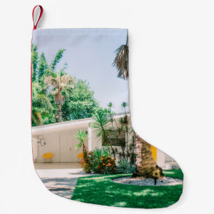 Mid Century Modern Style Beach Home Small Christmas Stocking