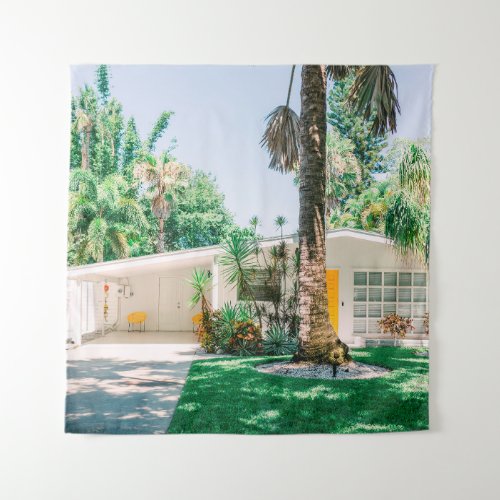 Mid Century Modern Style Beach Home Tapestry
