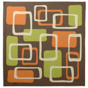 Mid Century Modern Style Cloth Napkin