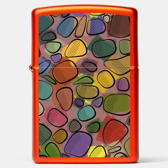 Mid Century Modern Style Snazzy Zippo Lighter (Front)