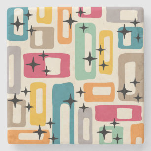 Mid Century Modern Style Stone Coaster