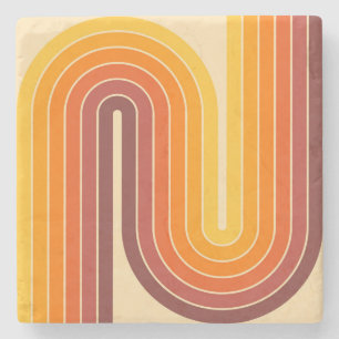 Mid Century Modern Style Stone Coaster