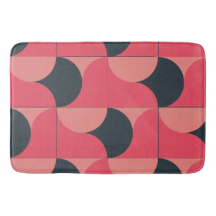 Mid-Century Modern Summer Sunset  Bath Mat