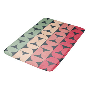 Mid-Century Modern Summer Sunset Bath Mat