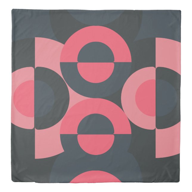 Mid-Century Modern Summer Sunset    Duvet Cover (Front)