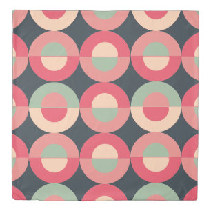 Mid-Century Modern Summer Sunset       Duvet Cover