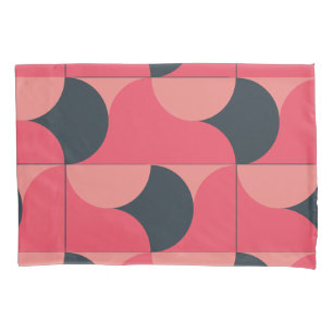 Mid-Century Modern Summer Sunset  Pillow Case