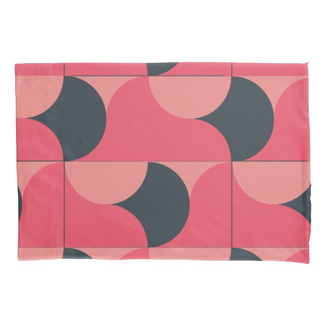 Mid-Century Modern Summer Sunset  Pillow Case (Front)