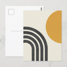 Mid century modern Sun & Rainbow