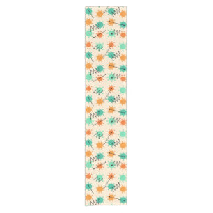 Mid Century Modern Sunshine Short Table Runner